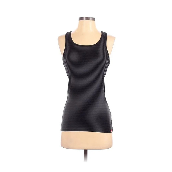 The North Face Tops - The Northface , Active Tank Top,  Black and Grey Striped , Size‎ Small